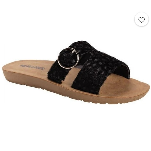 NWOT Muk Luks About You Sandal Black Slide Size 8 - Picture 2 of 8